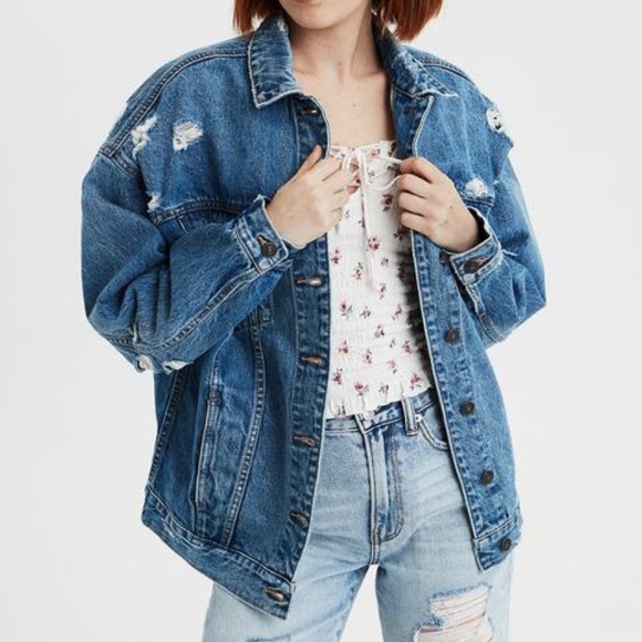 american eagle boyfriend denim jacket